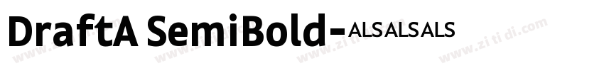 DraftA SemiBold字体转换